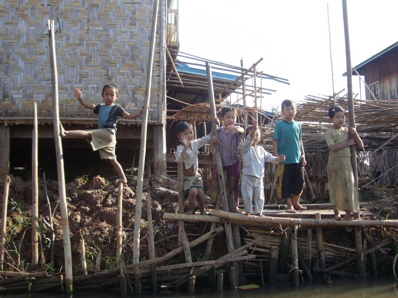 The kids, of course, are used to gawping tourists.